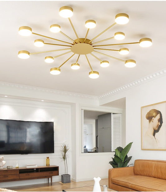 Drexel - Irregular Spoke Round Ceiling Light