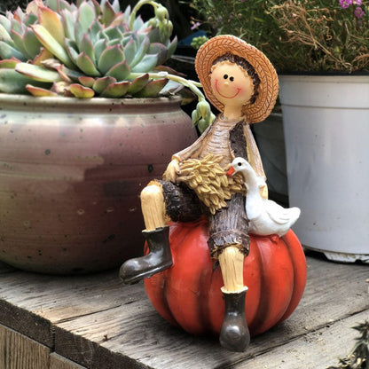 Little Boy Girl Elf Home Garden Decoration