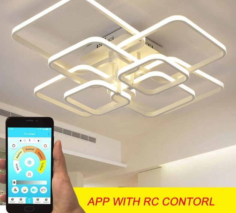 Modern LED Chandelier Lighting App control/Remote control