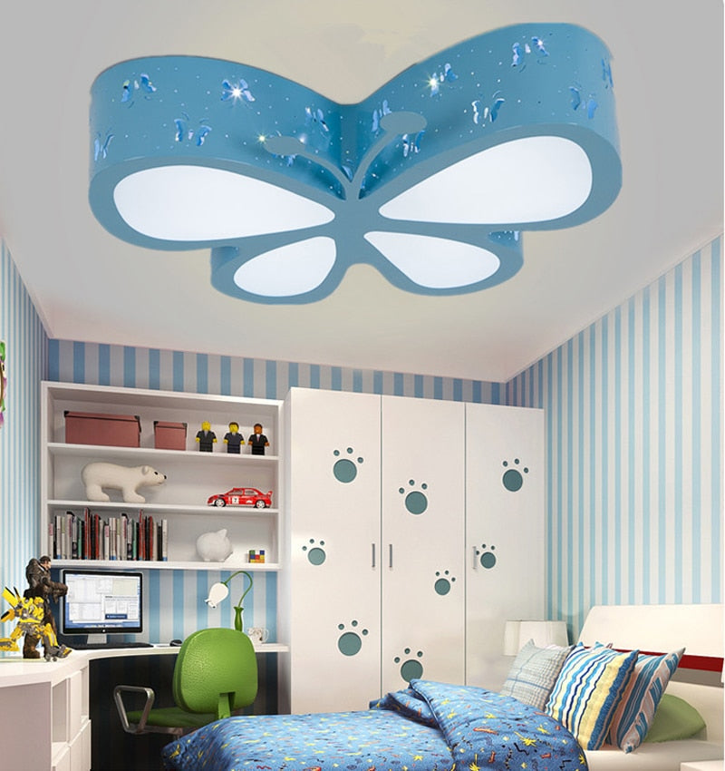 Modern Butterfly LED Ceiling Lamp for Kids Room