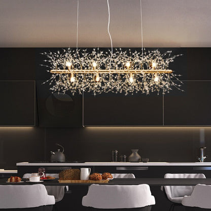 Snowflake Crystal Living & Dining Room Chandelier