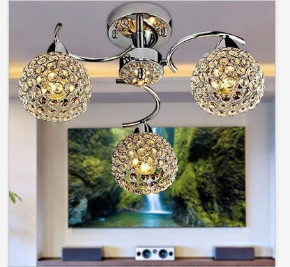 Iron Crystal Ceiling Lamps