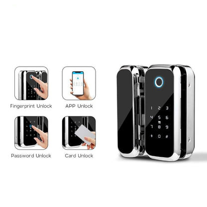 Bluetooth Fingerprint Glass Door Lock