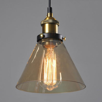 Vintage 5.5" To 11" Wide Pendant Glass Retro Lights - Sofrey Selects