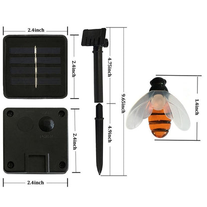 Solar Powered Cute Honey Bee Led