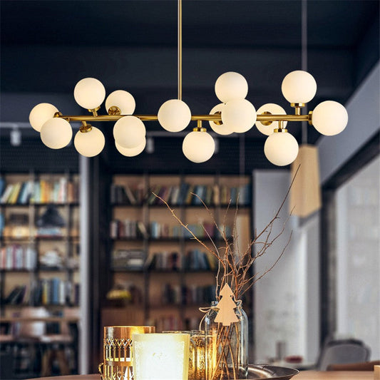 Tiny Glass Globes - Modern Chandelier