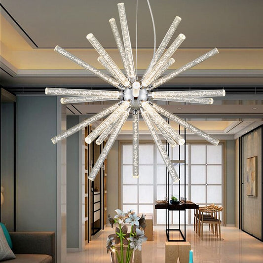 Novel Creative Design Iron Chandelier - Glowing Snowflake Droplight - Large