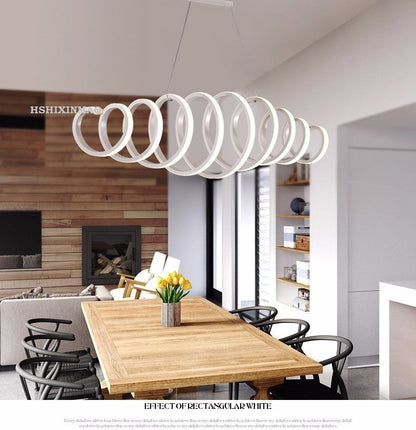 Twisting Bedroom Dining Study Chandelier Lamp