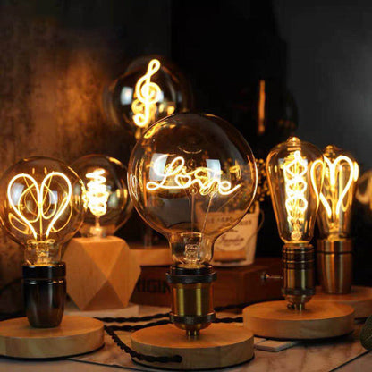 Vintage Edison Bulb E27 Love