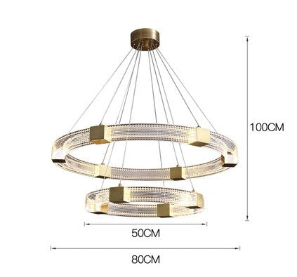 LED Acrylic Light Luxury Chandelier