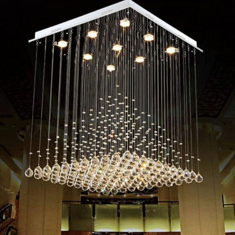 Modern CrystaL Chandelier  Pyramid Lamps
