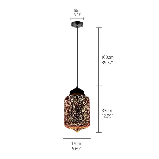 Modern 3D Pendant Lamp