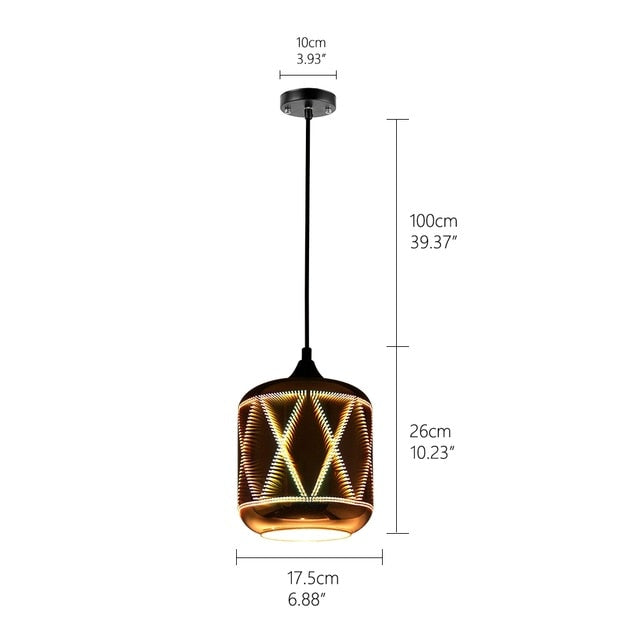 Modern 3D Pendant Lamp