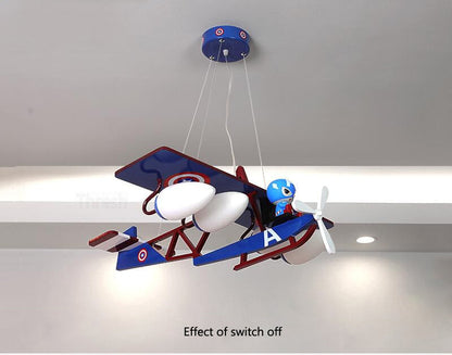 Airplane Hanging Lamp Light Kids Room