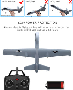 RC Toy Plane With LED 2.4G Remote Control for Kids