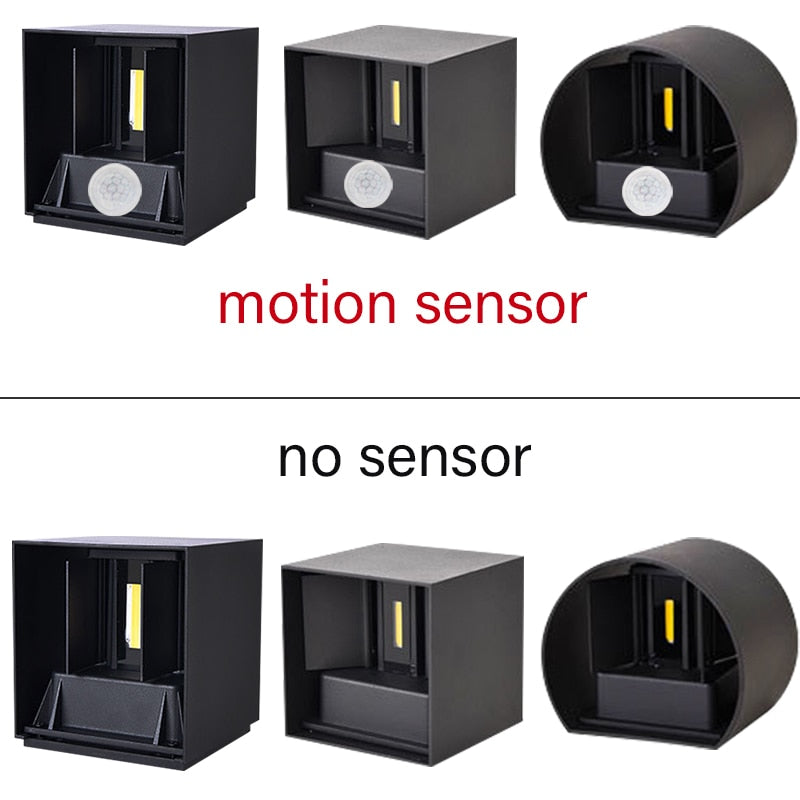 Wall lamp LED motion sensor IP65 waterproof