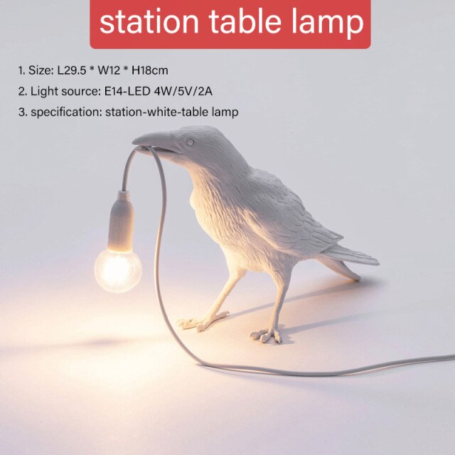 Lucky Crow Lamp