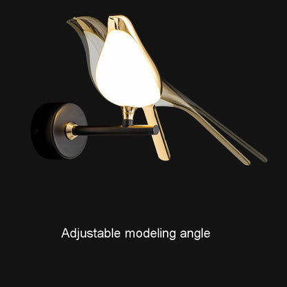 Magpie Bird Modern LED wall lamp