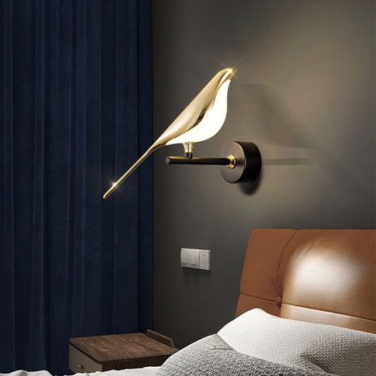 Magpie Bird Modern LED wall lamp