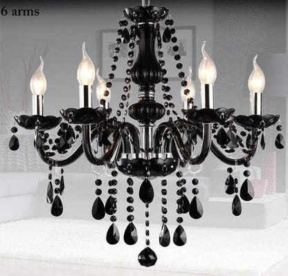 Luxury Black Crystal Chandelier