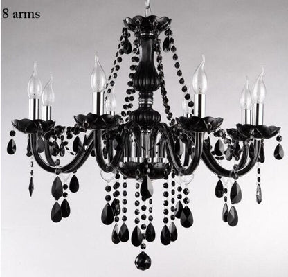 Luxury Black Crystal Chandelier