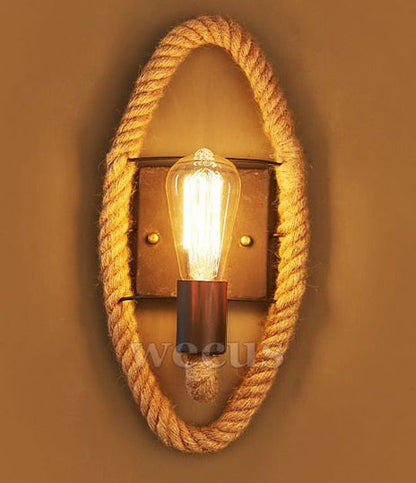 Clove - Round Rope Wrap Wall Lamp