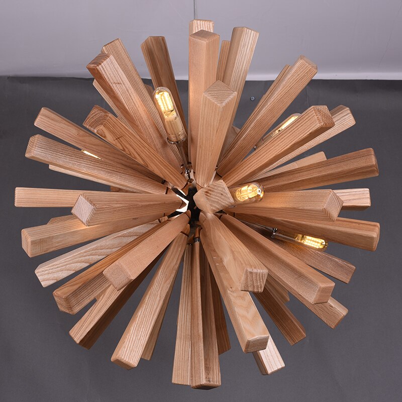 Dandelion - Wooden Pendant Light