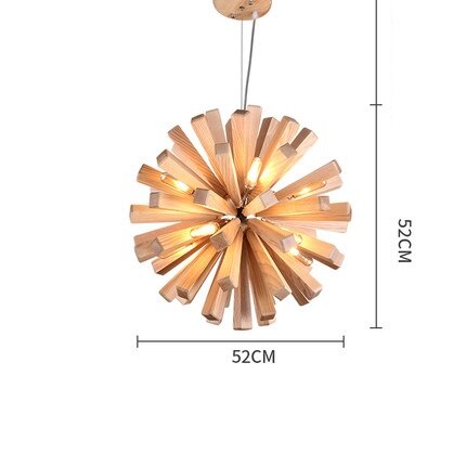 Dandelion - Wooden Pendant Light