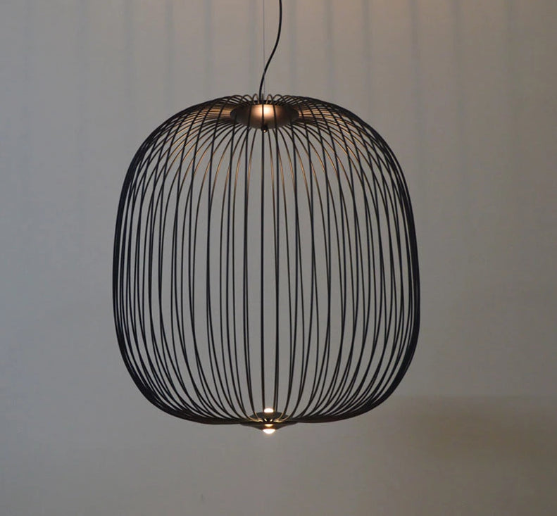 Minis - Modern Cage Spokes Hanging Lamp