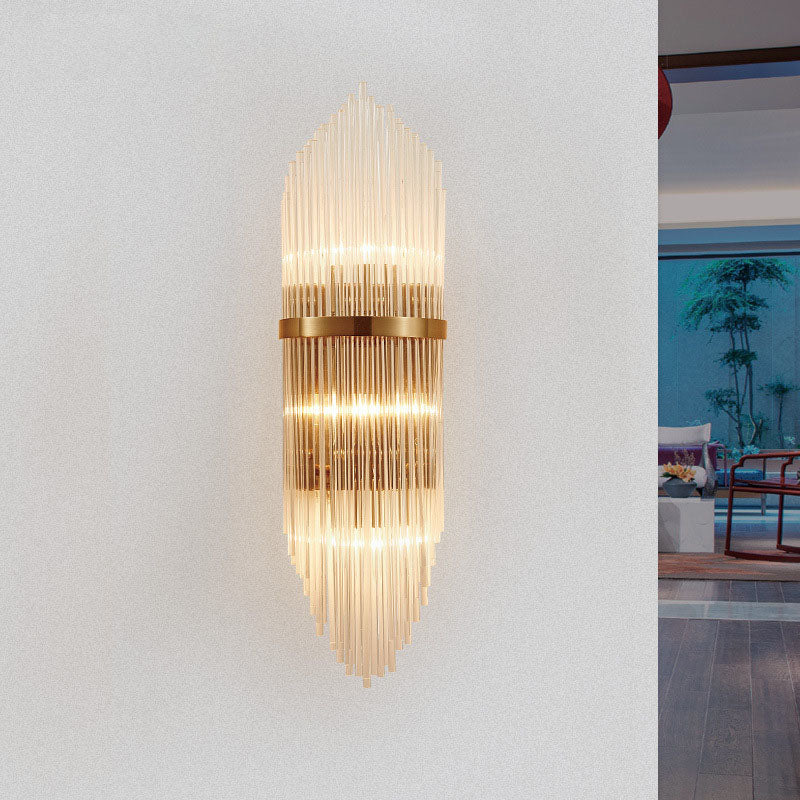 Gold Indoor Living Room Crystal Wall Lamp