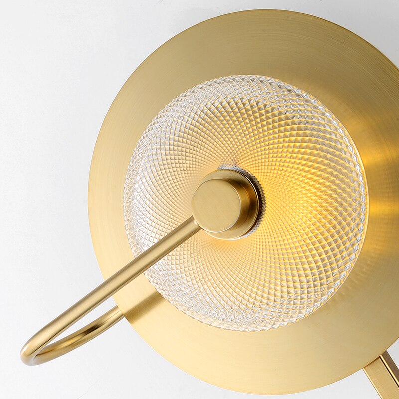 Wattle - Circular Modern Art Deco Wall Lamp